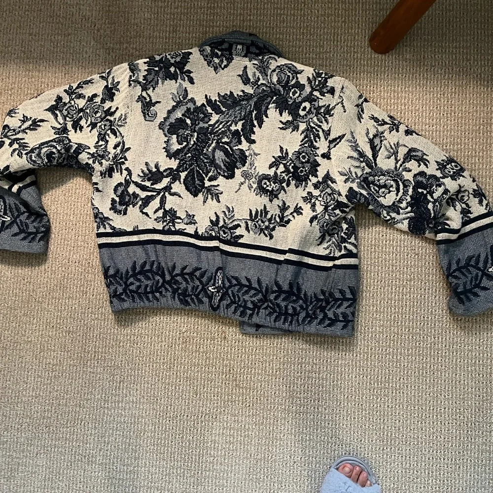 Orvis Blue and Cream Varsity Jacket - Picture 4 of 7